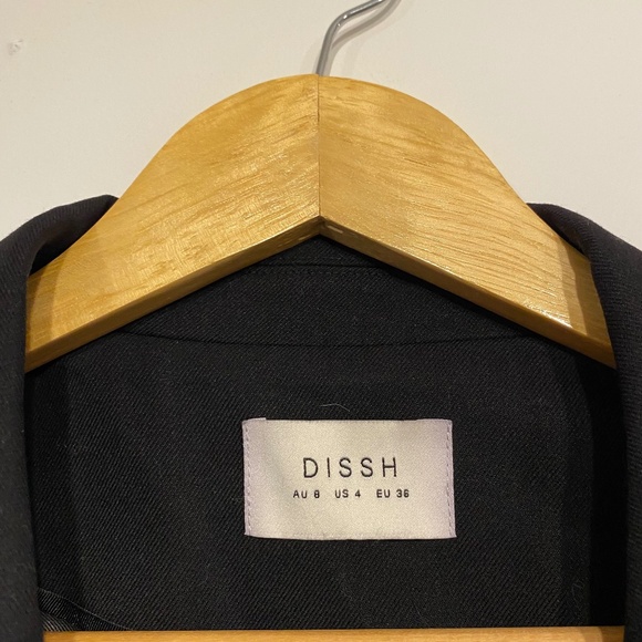 DISSH Apollo Black Cinched Blazer Size - Picture 5 of 6